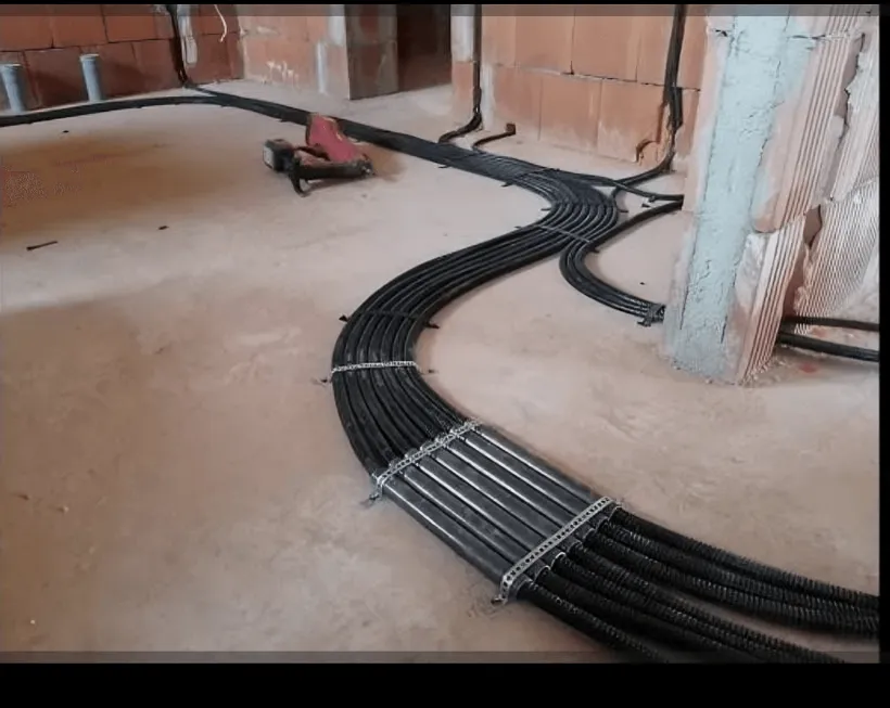 Installazione di condotti elettrici, cablaggio sotterraneo, costruzione di case
